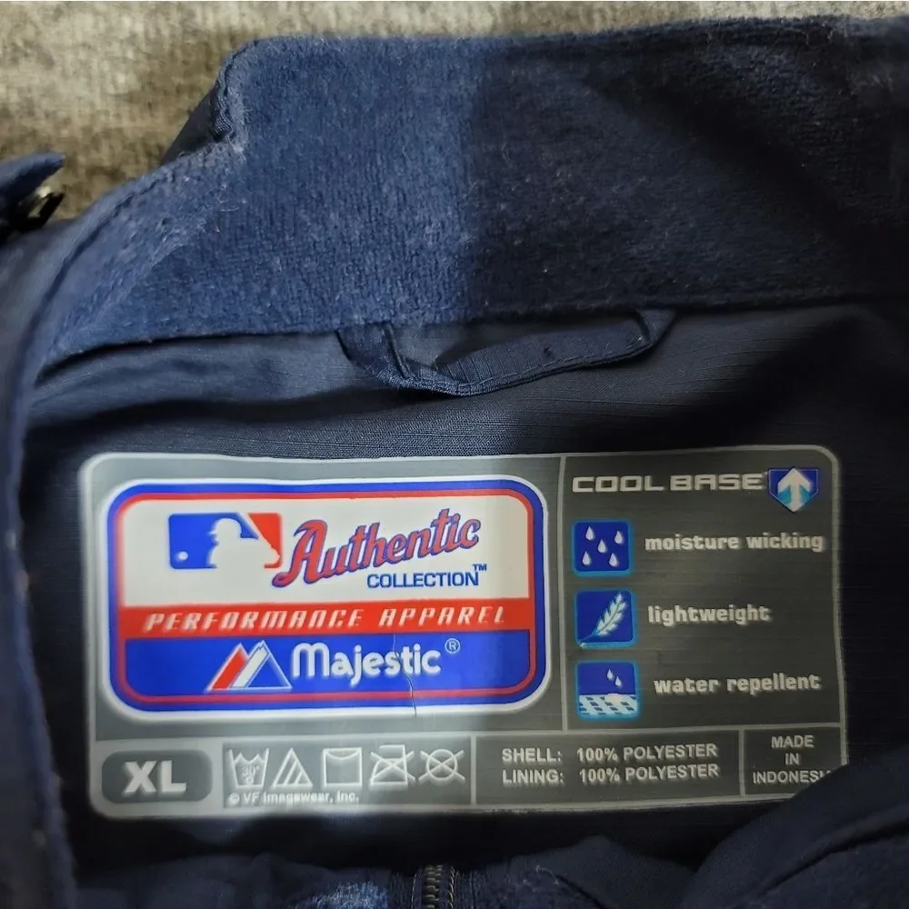 Tampa Bay Rays Majestic Authentic Collection Cool Base Pullover XL Navy